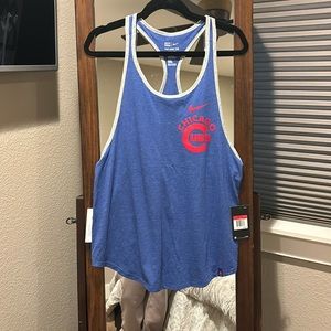 Women’s Size Large Nike Chicago Cubs racerback Tank Top NWT!!